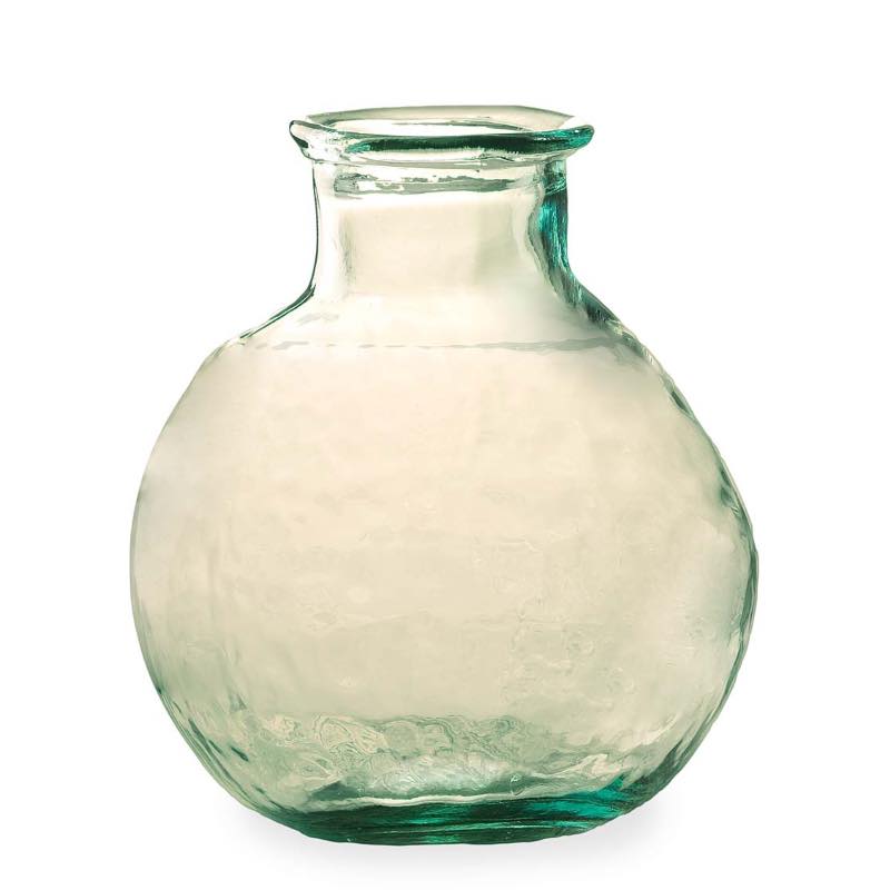 Oval Recycled Glass Balloon Vase, 12